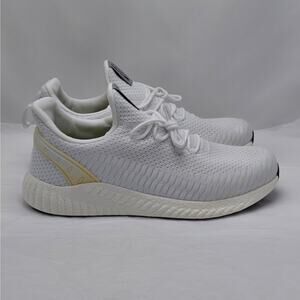 Feethit Mens Sneakers EU45 White Athletic Knit Running Walking Comfort Shoes